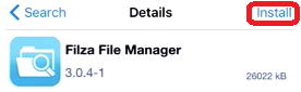 Install Filza File Manager