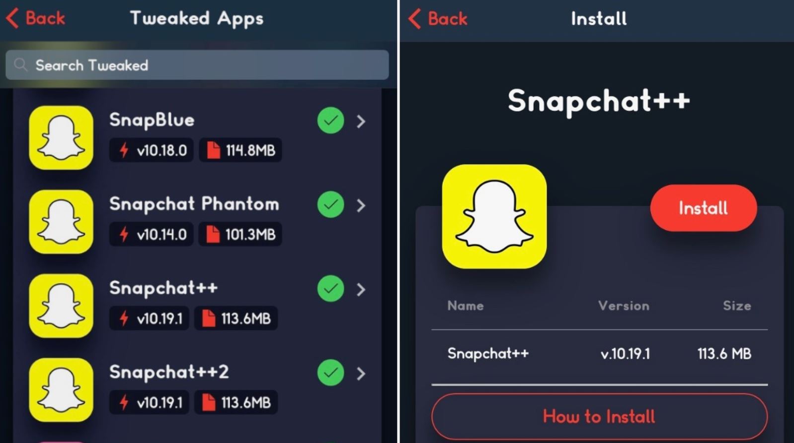 Снэпчат что это. Snapchat Plus. Tweak приложение. Установка snapchat. Snapchat Phantom.