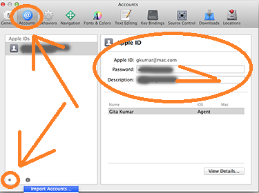 Add Apple Account to Xcode