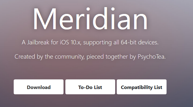 Meridian Jailbreak for iOS