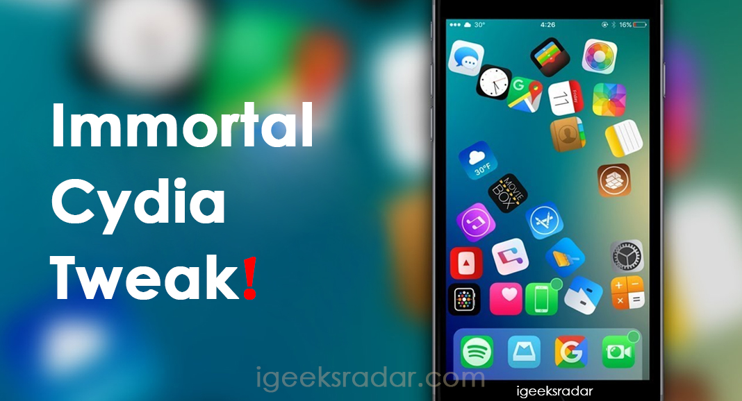 Immortal Cydia Tweak iOS