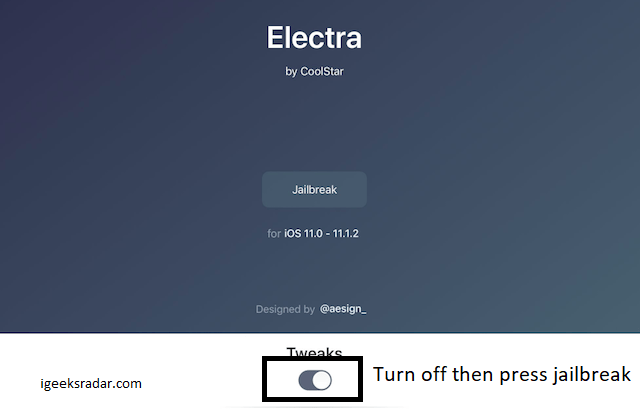 Electra Respring Loop on Jailbreak iOS 11.1.2, 11.1 and iOS 12