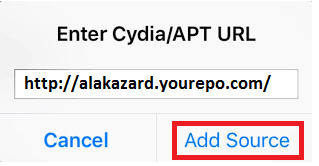 Add alakazard yourepo to Cydia