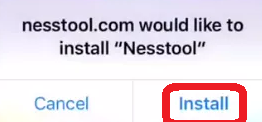 Confirm Installation process of Nesstool