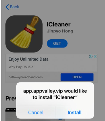 Install 'iCleaner' App on iOS