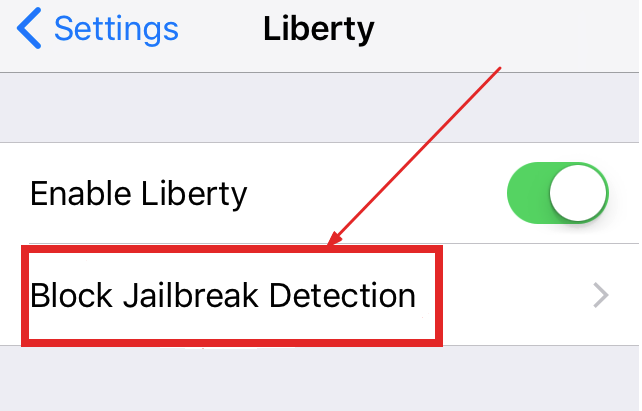Select Block Jailbreak detection