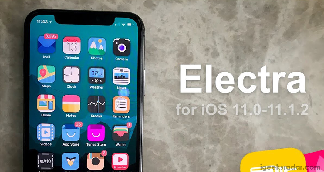 electra for iOS 11.3.1