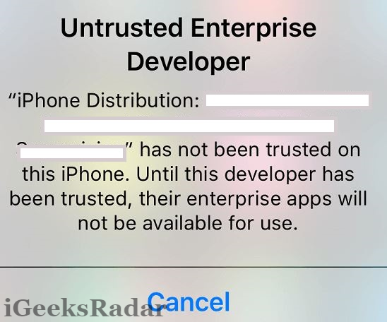 untrusted-enterprise-developer-fix
