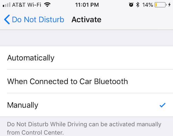 Do Not Disturb Manually Automatically Reply iPhone