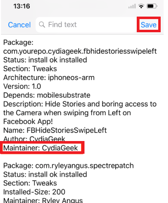 Maintainer Error in Cydia Solution