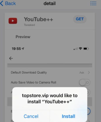 Install 'YouTube++' on iOS