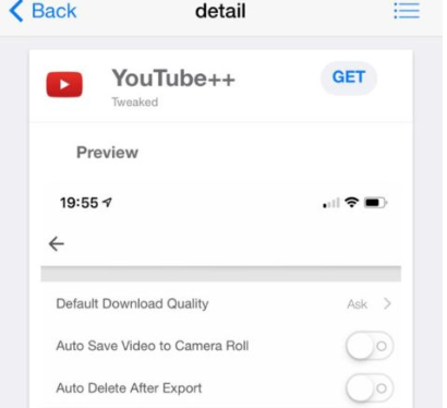 Get 'YouTube++' on iOS