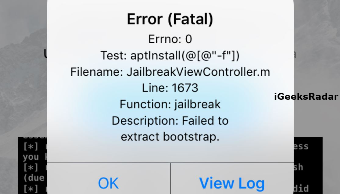 fix-fatal-error-unC0ver-Jailbreak