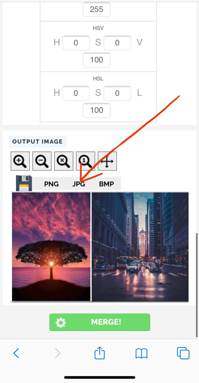 Image Merging Tool for iPhone