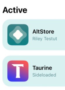 taurine-altstore-sideloaded-app