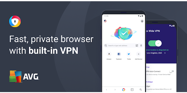 Fast private browser with built-in VPN on Android